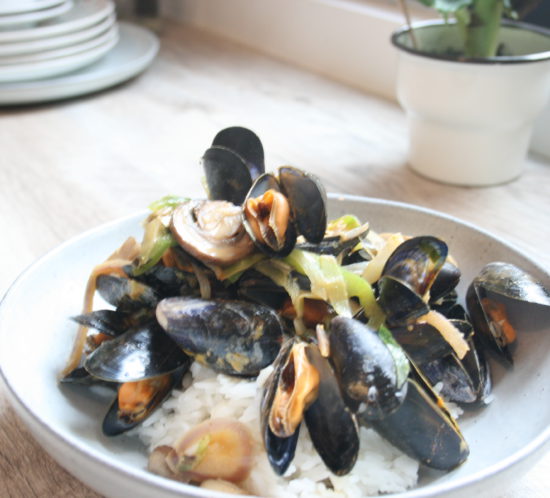 Thaise mosselen met rijst