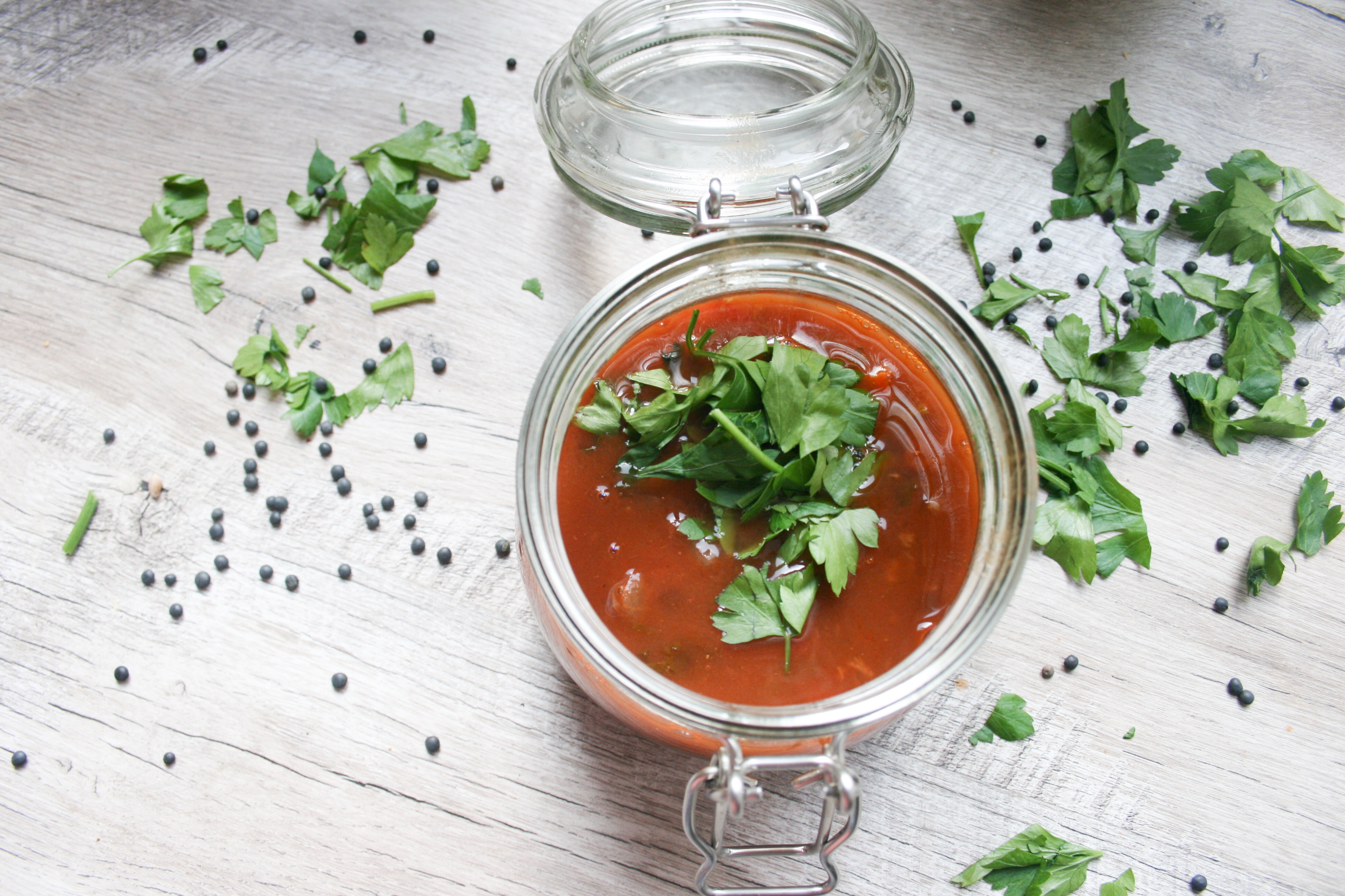 Paprika linzensoep als lunch ⋆ Gezond met Lotte